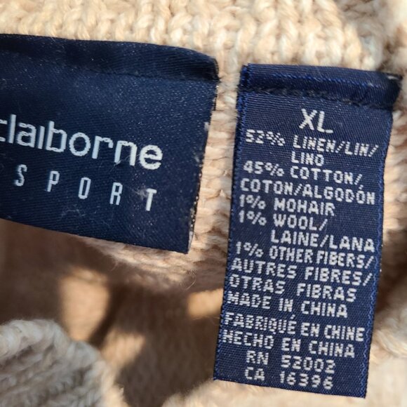 Vintage Liz Claiborne Sweater Womens Size XL 90s Christmas Stocking Holiday Ski - Picture 10 of 11